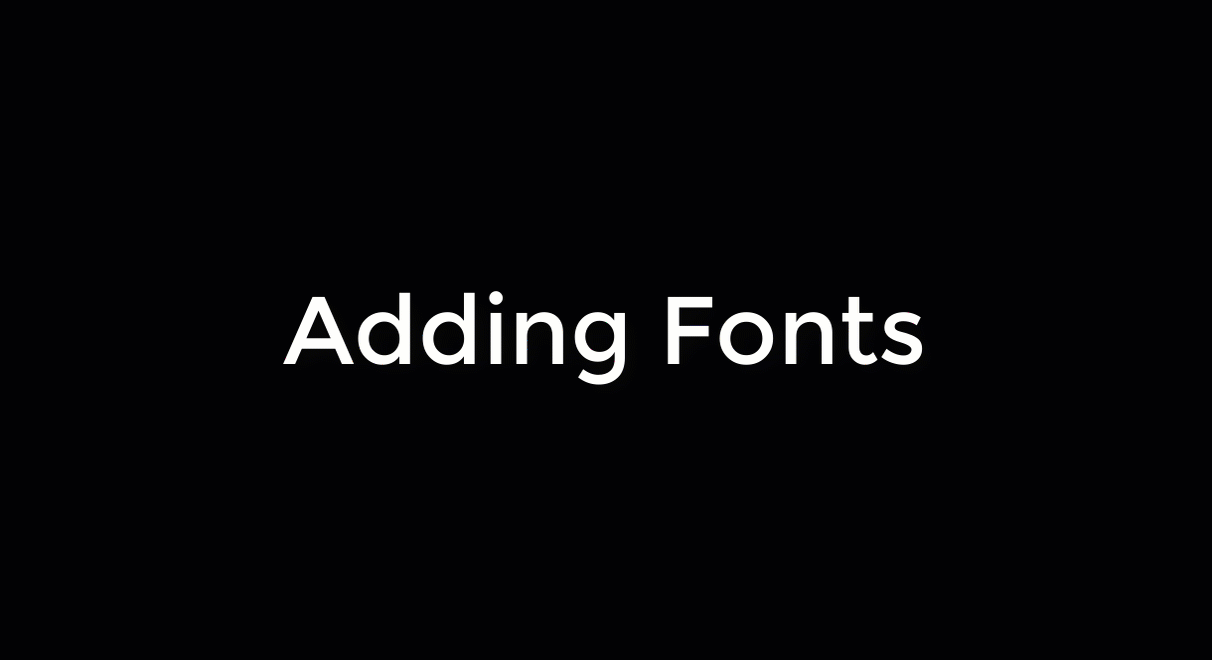 adding font to fontbook
